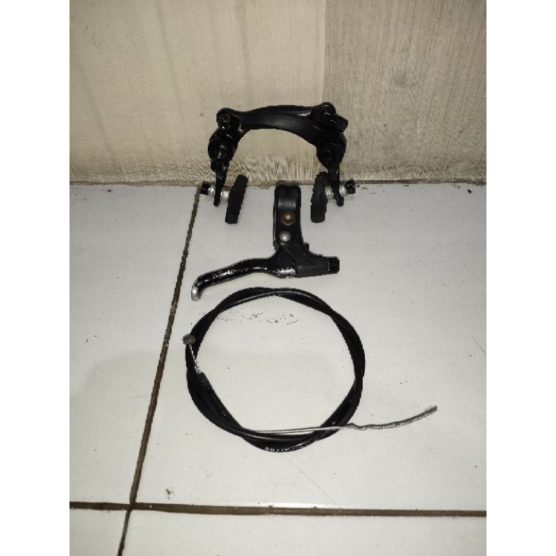 U Brake Set BMX Depan Tektro siap pasang