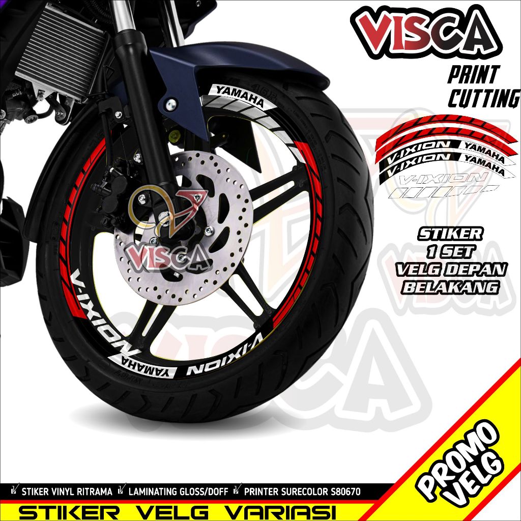 Stiker Velg List Velg Motor Stiker Velg Vixion Hitech 2