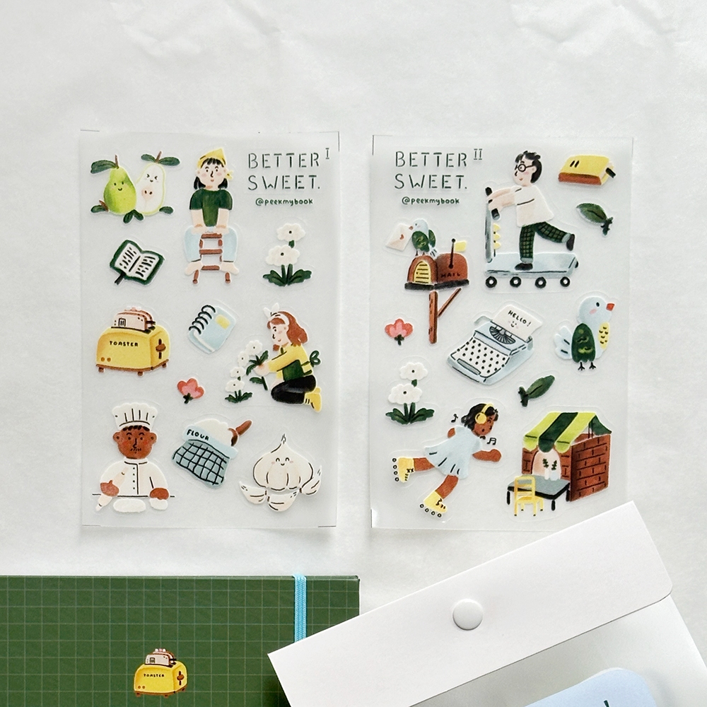

Stiker Peekmybook Transparan Premium Better Sweet / Transparent Sticker / Stiker Planner Unik / Stiker Deco / Stiker Journaling