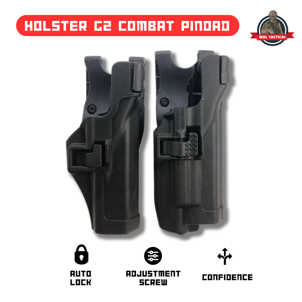 Holster G2 Combat Pindad Blackhawk Duty / Holster G2 elit combat / Sarung G2 Combat Pindad BlackHawk