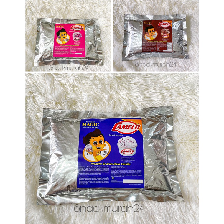 

Swip up BUBUK ES KRIM CAMELO ICE CREAM MAGIC 25 Gram