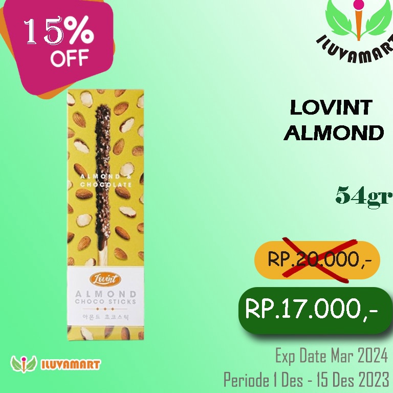 

NEW LOVINT Choco Stick 54gr isi 3pcs Biskuit Stik Coklat Korea Halal