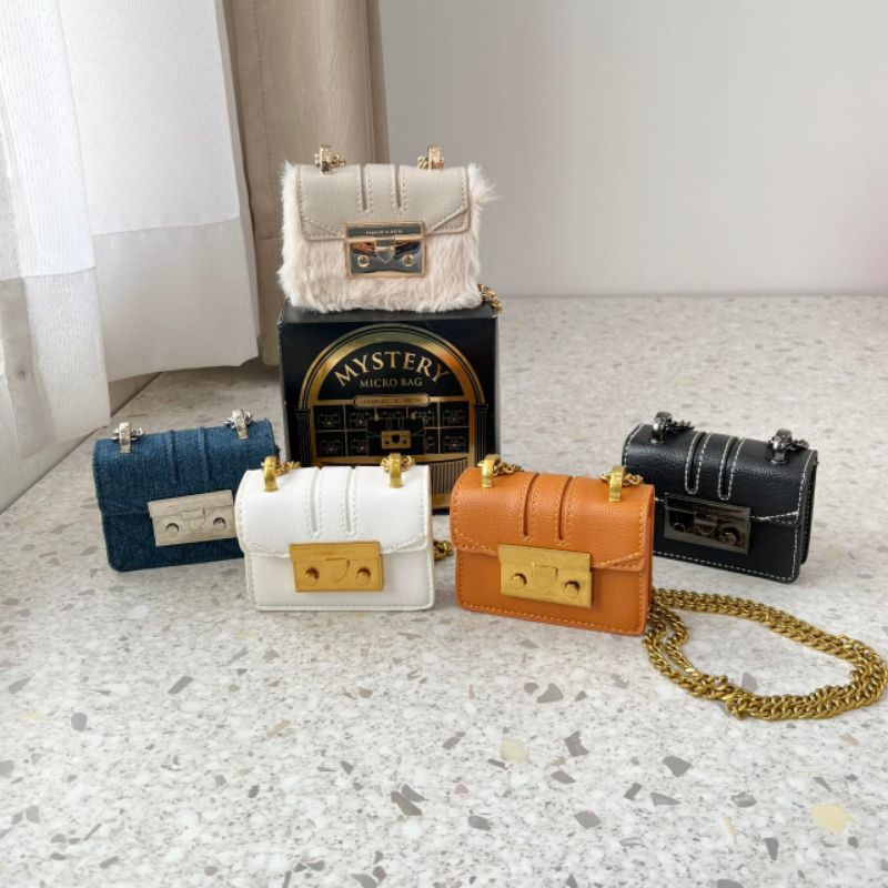 CHARLES & KEITH ORIGINAL FO/ TAS MINI CHARLES & KEITH/CNK MINI SLING BAG/ CK MINI SLING BAG/ TAS SEL