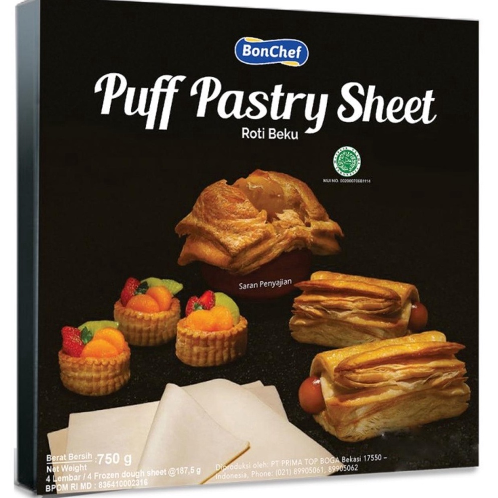 

NEW Bonchef Puff Pastry Sheet 75gram Pastry GosendGrab Only