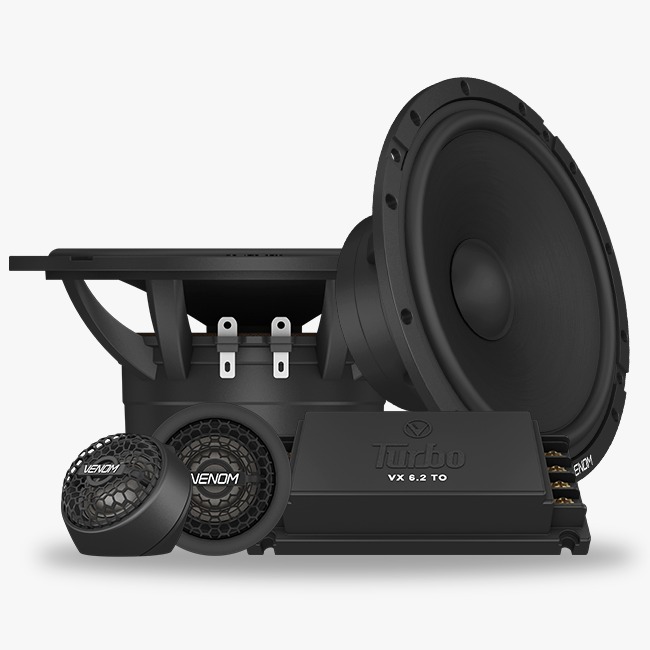 speaker split 2 way Venom turbo VX 6.2 TO