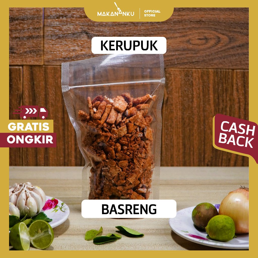 

Kerupuk Murah Basreng Pedas Daun Jeruk isi 250gram Makanan Cemilan Enak Renyah Gurih Kering