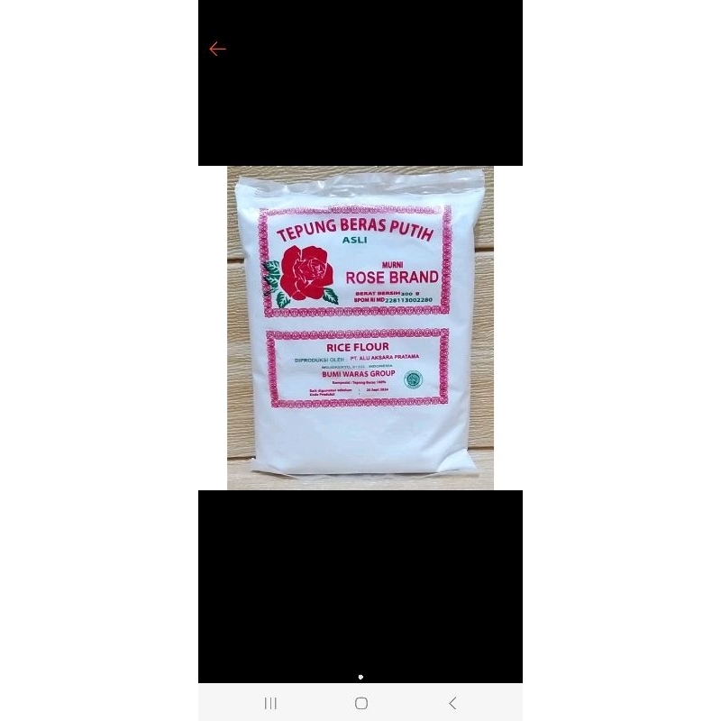 

Tepung Rose Beras 500 gram