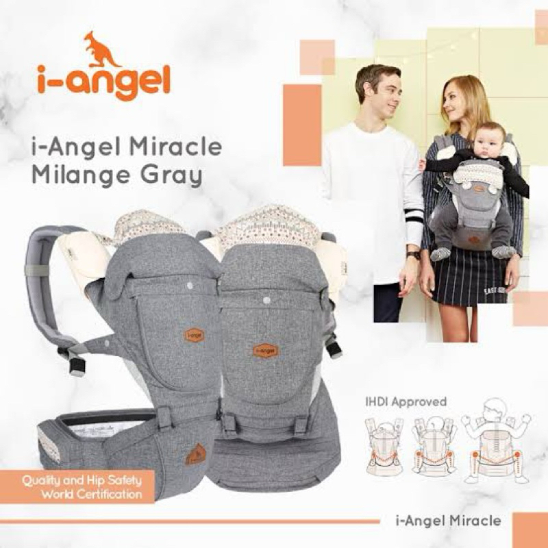PRELOVED I-Angel Miracle 4 in 1 Baby Hipseat Carrier Gendongan Bayi SSC