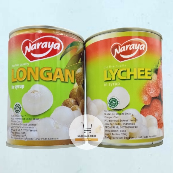 

VHWB1612 COD Naraya Longan atau Naraya Lychee Buah Kelengkeng Leci dalam sirup 565gram