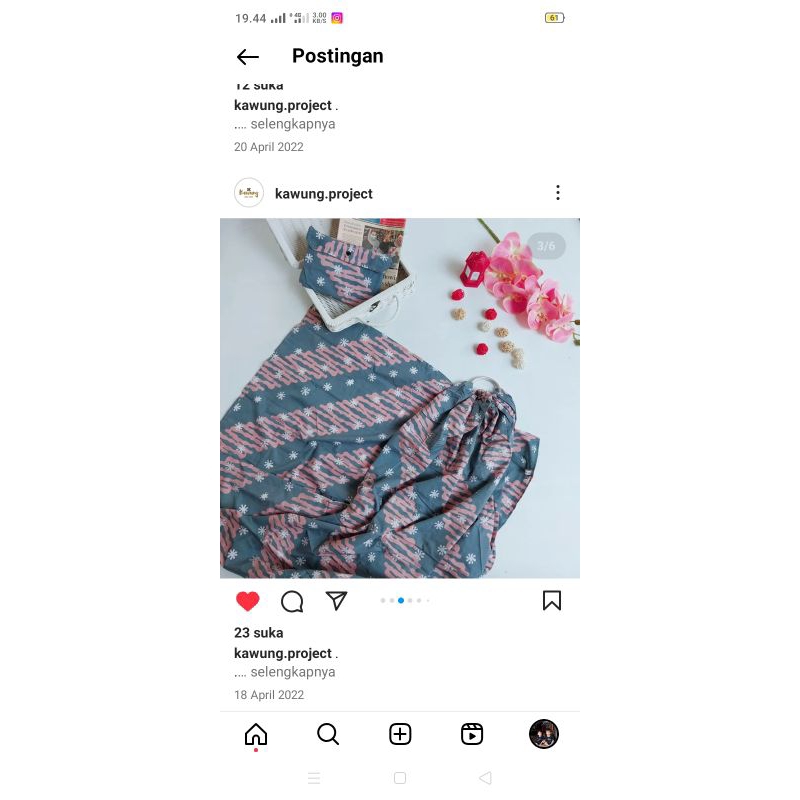 Preloved ringsling kawung