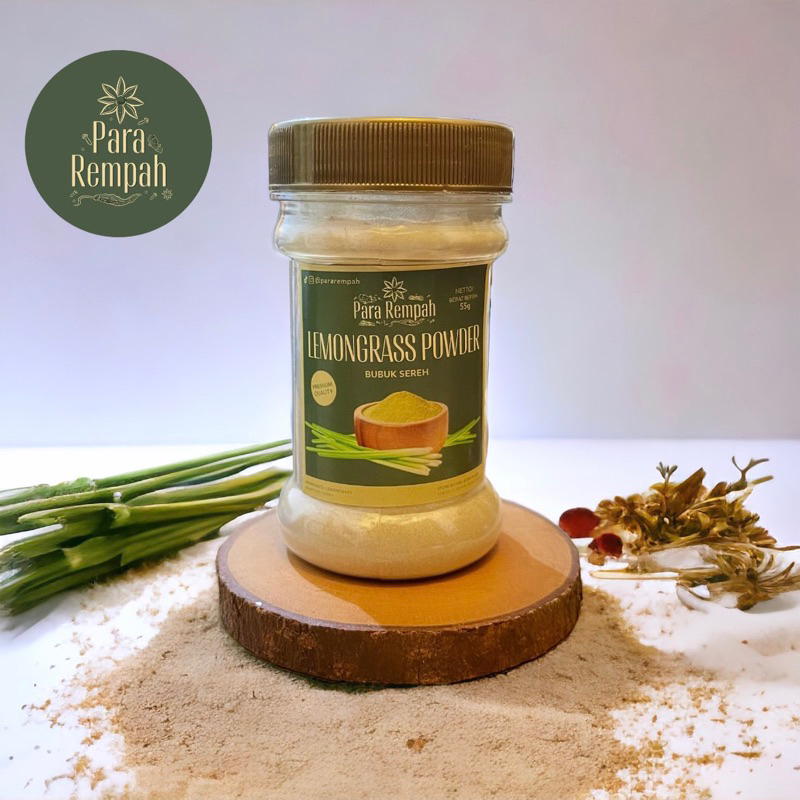 

Sereh Bubuk / Lemongrass Powder - Para Rempah Bumbu Dapur Kualitas Premium Quality Pararempah herbal jamu / Bubuk Sereh