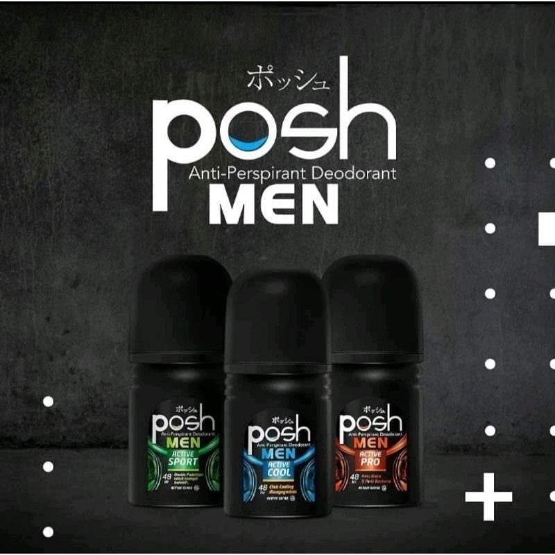 POSH MEN DEODORANT ANTI PRESPIRAN / POSH ACTIVE COOL