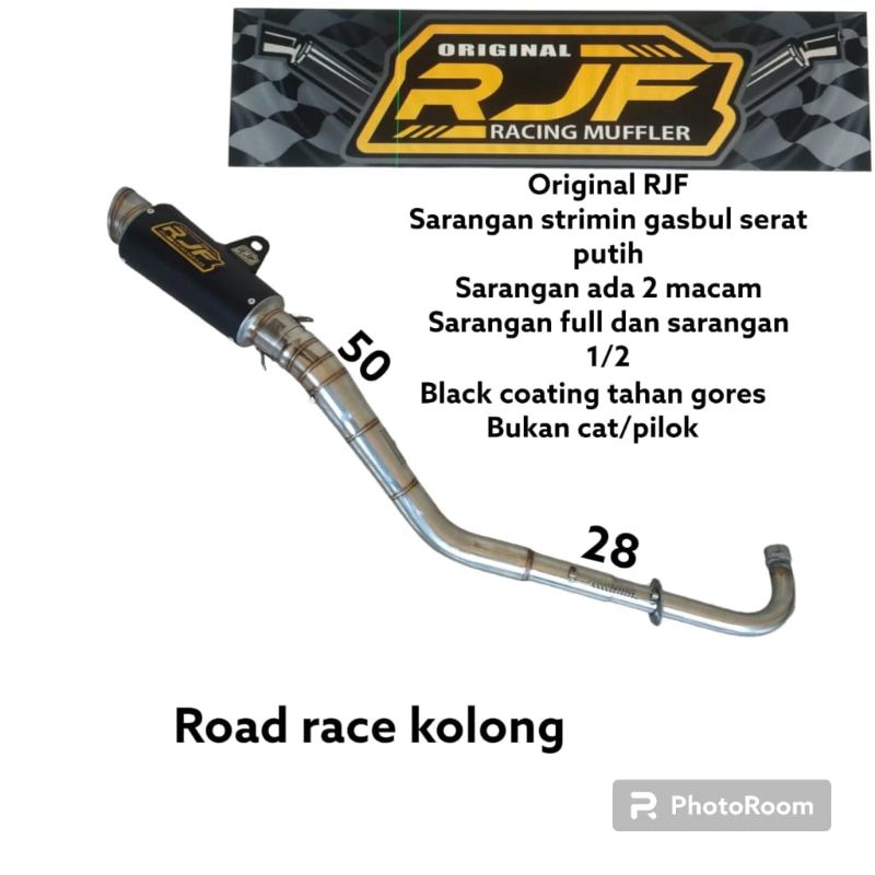 KNALPOT RJF ORIGINAL TR1 NOT PROLINER TIPE KOLONG JUPITER Z/VEGA R/ZR CRYPTON SUPRA FIT SUPRA X GRAN