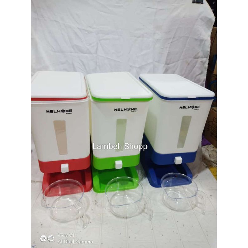 Rice box / Box Beras / Tempat penyimpanan beras 10kg Batam