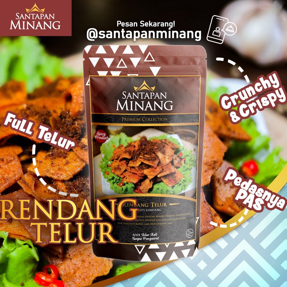 

STZD9238 PROMO SALE Rendang Telur Kering Santapan Minang Premium