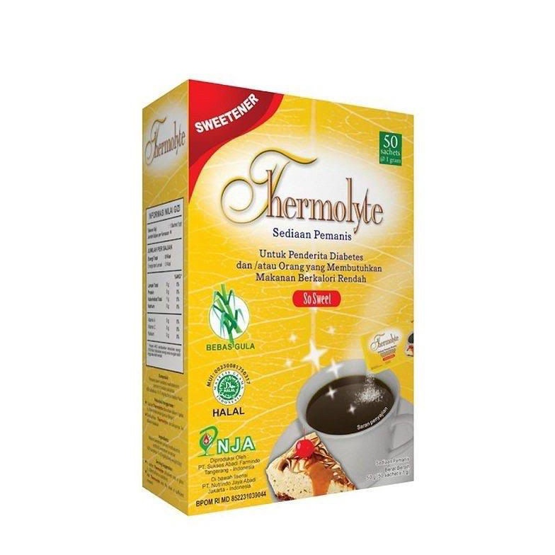 

el Keren Thermolyte Diet Sugar isi 5 sachet Diabetes gula rendah kalori 63
