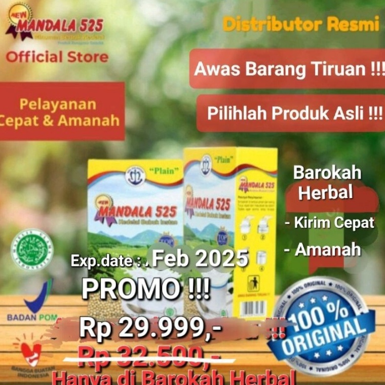 

QTLR6975 PROMO SALE Terlaris Susu Kedelai Mandala 525 MDL 525 Asli Original