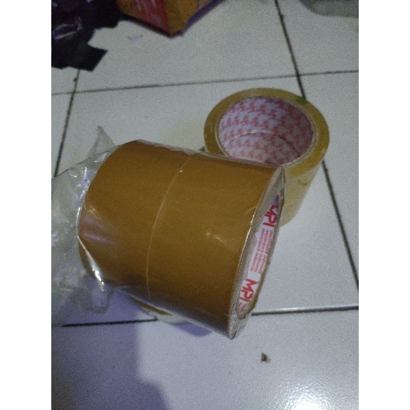 

Lakban bening lakban coklat 45 mm x 100 yard merk random