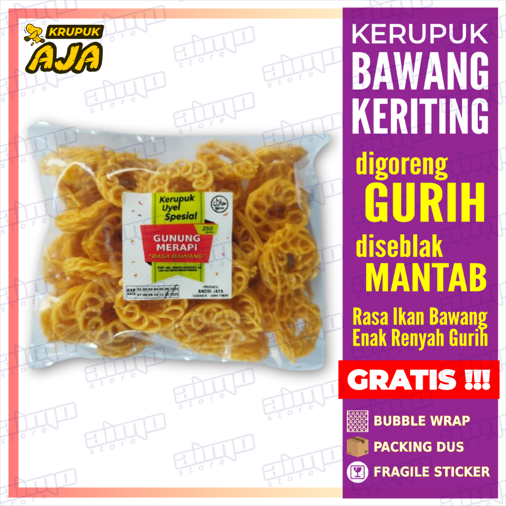 

KERUPUK SEBLAK SAMBAL KRUPUK MAWAR KUNING KECIL UYEL KERITING SEBLAK VIRAL Mentah Rasa Ikan Bawang Enak Gurih Renyah Asli Sidoarjo Kemasan 250 gr | Seblak Sambal Rafael Tan