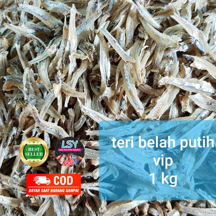 

WLKV8656 MEGA SALE ikan asin teri belah putih vip jengki belah vip 1kg