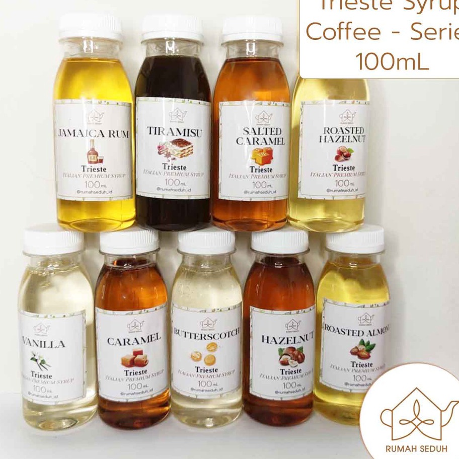 

VYLC2252 GROSIR Trieste Syrup kecil 1 mL Coffee Syrup Caramel Vanila Rum Hazelnut Almond