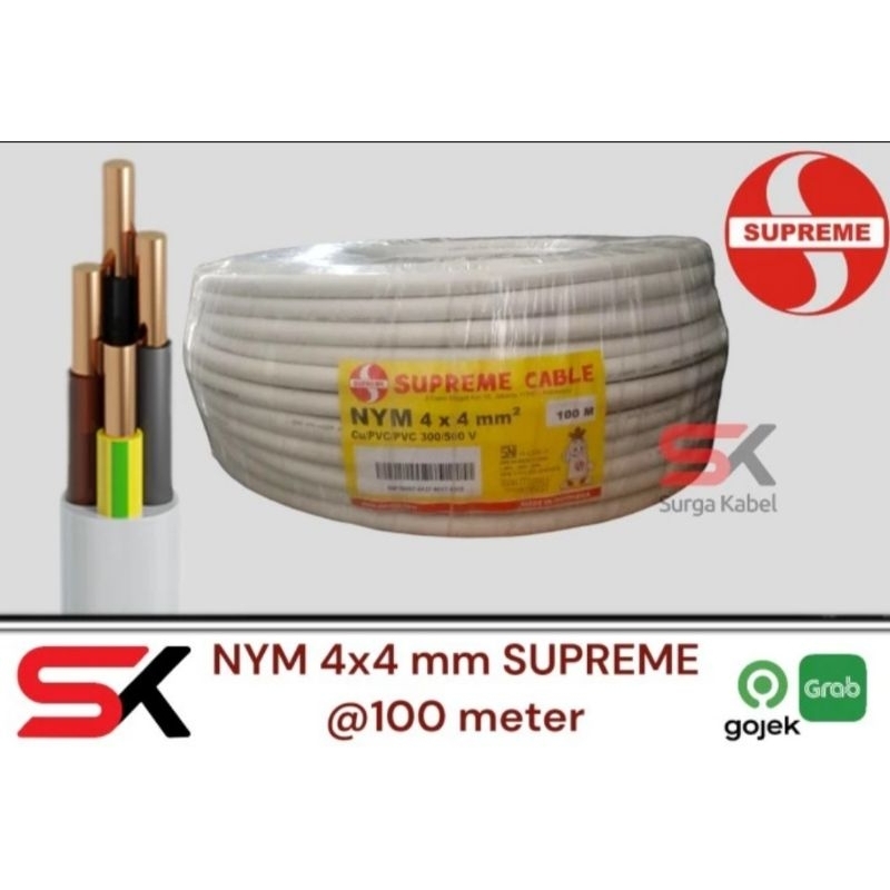 NYM 4X4 mm SUPREME/KABEL KAWAT 4X4/ KABEL 4X4/KABEL INDOOR