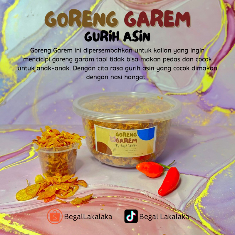 

RK60 Goreng Garem Gurih Asin by Begal Lakalaka (Bawang Goreng)