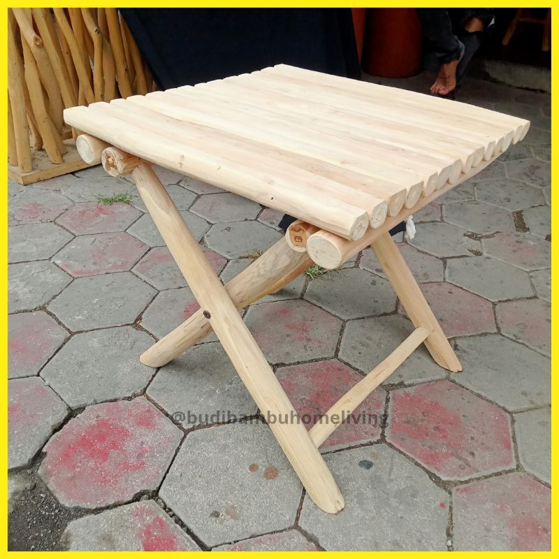 JUAL MEJA LIPAT KAYU JATI MURAH/ MEJA KOTAK KAYU JATI/ FURNITURE MEJA LIPAT MINIMALIS/ MEJA LIPAT KA