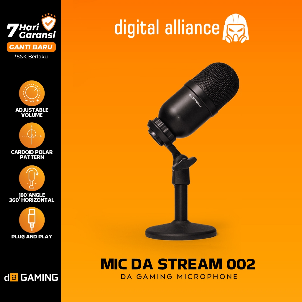 Digital Alliance DA Stream 002 Mic Condenser / Podcast For Moblie or PC with USB Interface