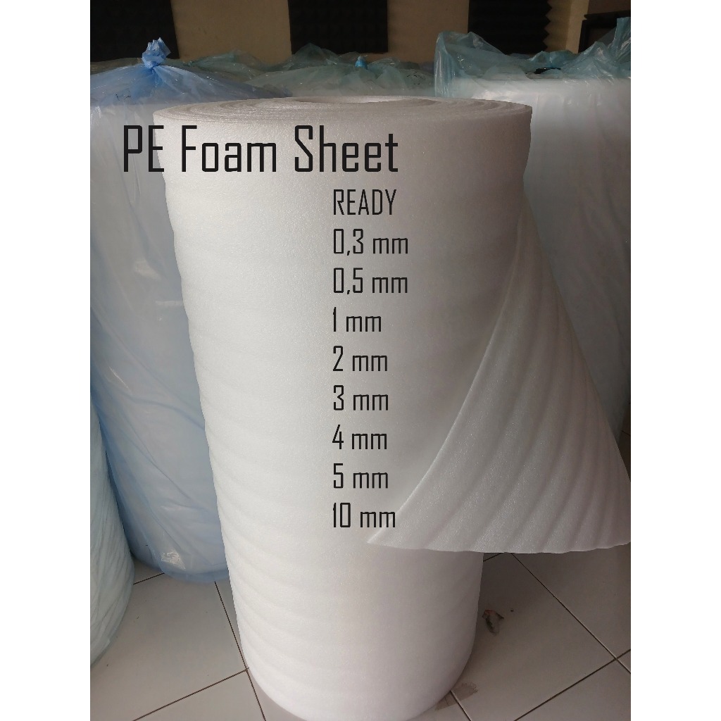 

Busa Packing PE Foam Sheet 10mm x 120cm x 100cm Parket, Lapisan Tas, Wrapping