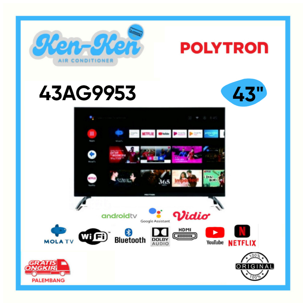 TV LED Polytron 43AG9953 LED Polytron 43 Inch Android TV