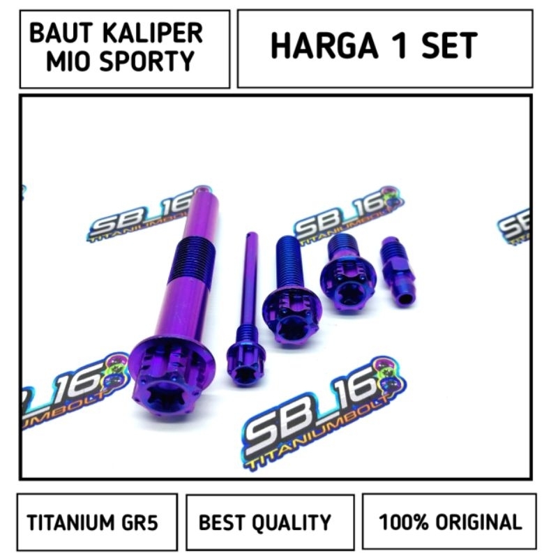 BAUT KALIPER MIO SPORTY ORIGINAL TITANIUM GR5