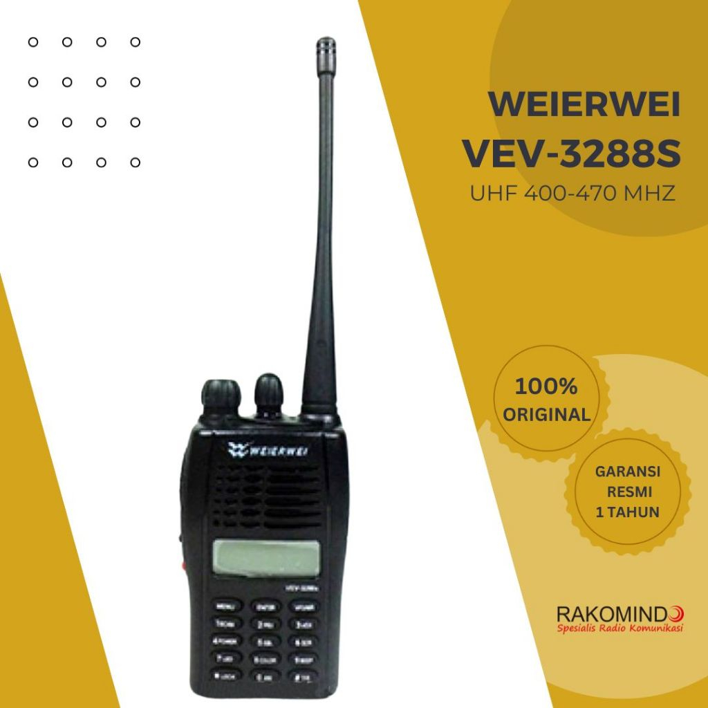 HT Weierwei VEV3288S UHF 400-470 MHz Original Baru