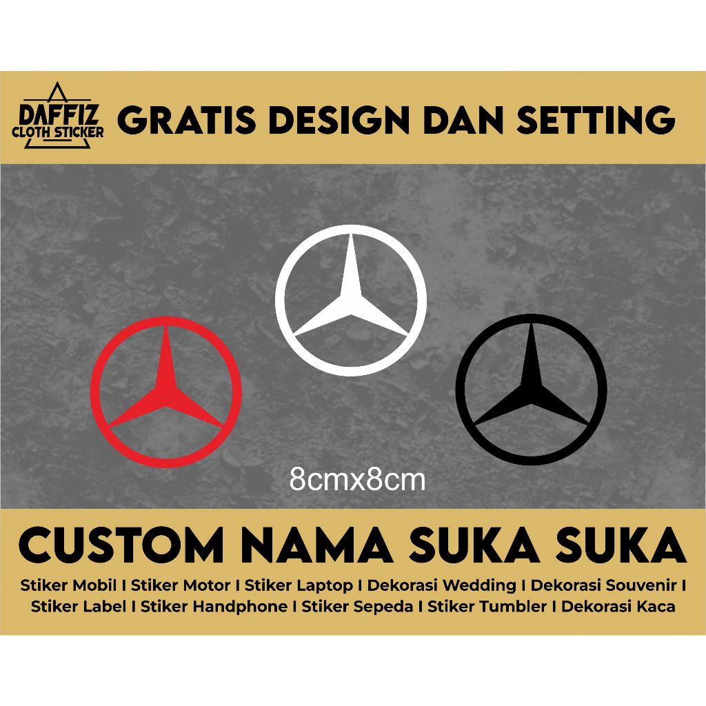 stiker cutting Mercedes Benz