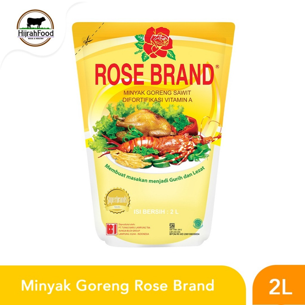 

Rose Brand Minyak Goreng Sawit Difortifikasi Vitamin A Higienis 2 Liter