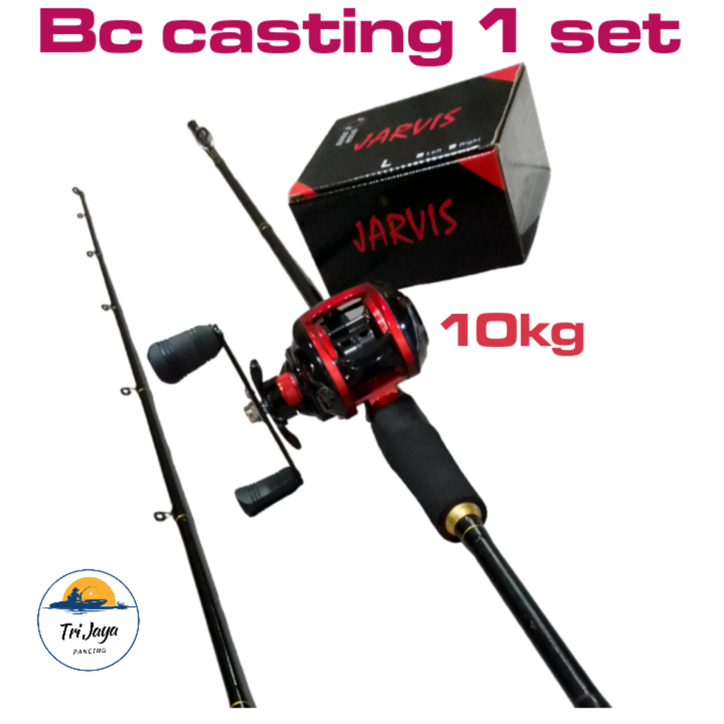 Joran Pancing 1 set kuat / joran Bc Samurai kuat sampai 10kg / set joran bc + reel