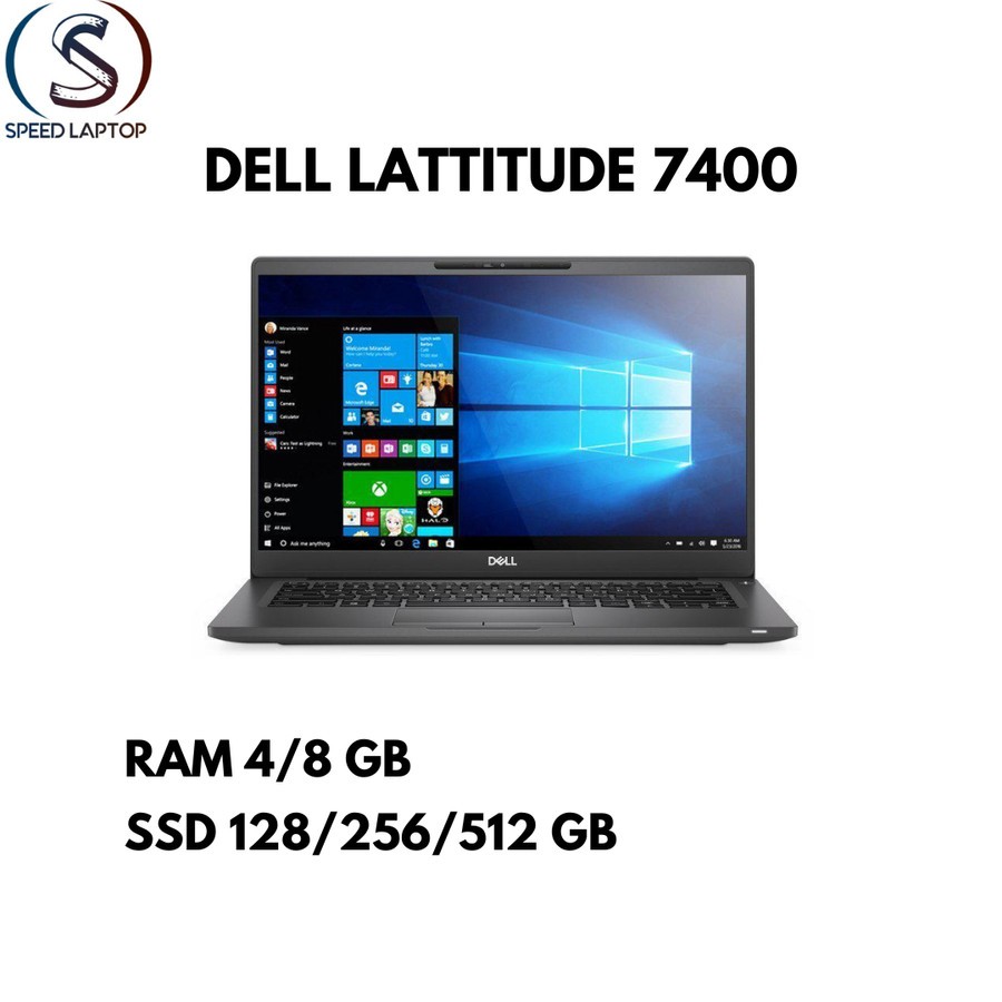 Laptop Dell Latitude 7400/7480/7410/7400 2in1 Touchscreen Core i7 Gen 8 Second Bergaransi