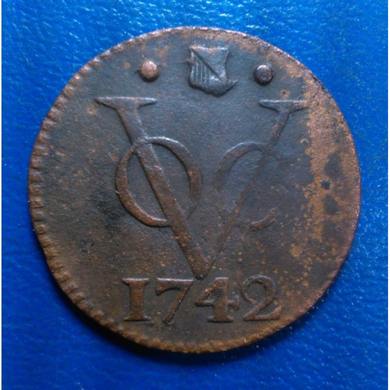 Koin VOC 1 Duit Utrecht 1742