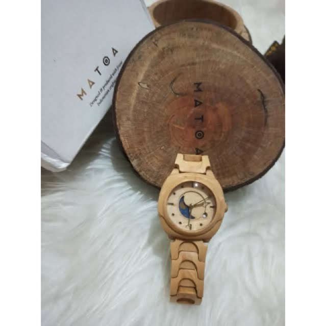 Preloved jam tangan Matoa rakai full moon original full set