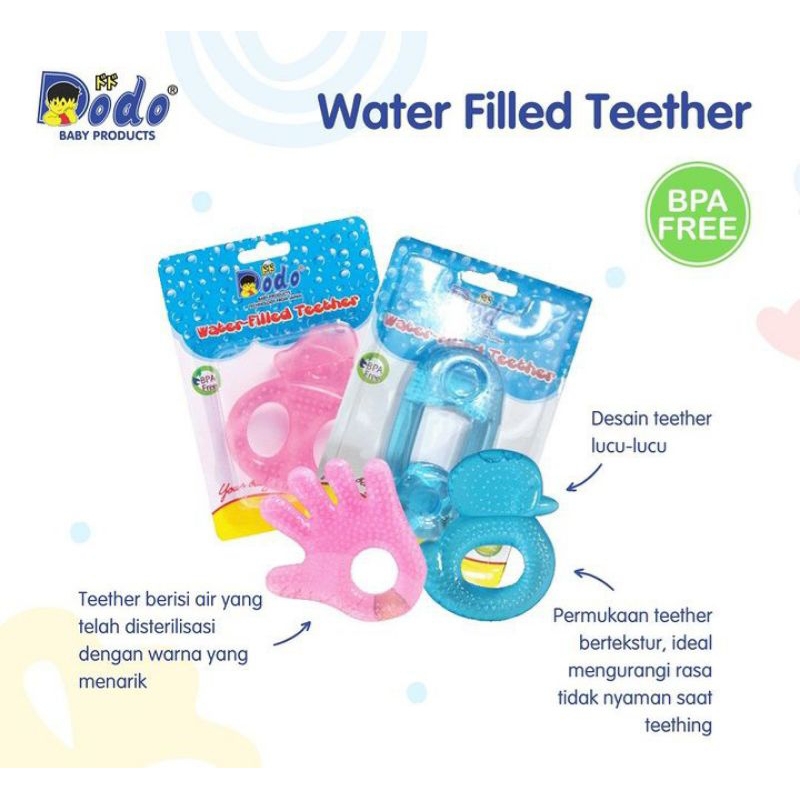 DODO WATER FILLED TEETHER | Gigitan bayi berisi air