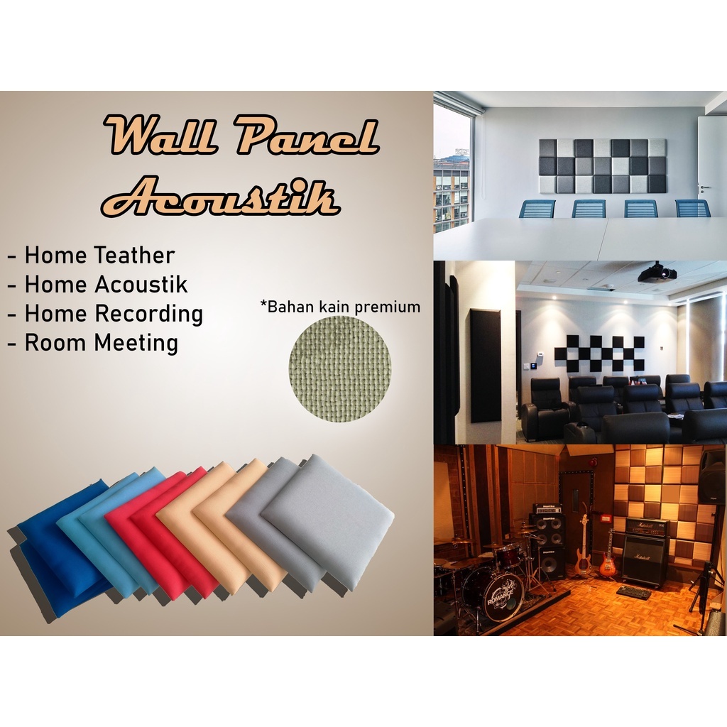 Wall Panel Dekoratif Akustik / Peredam Suara Panel Akustik / Panel Kedap Suara