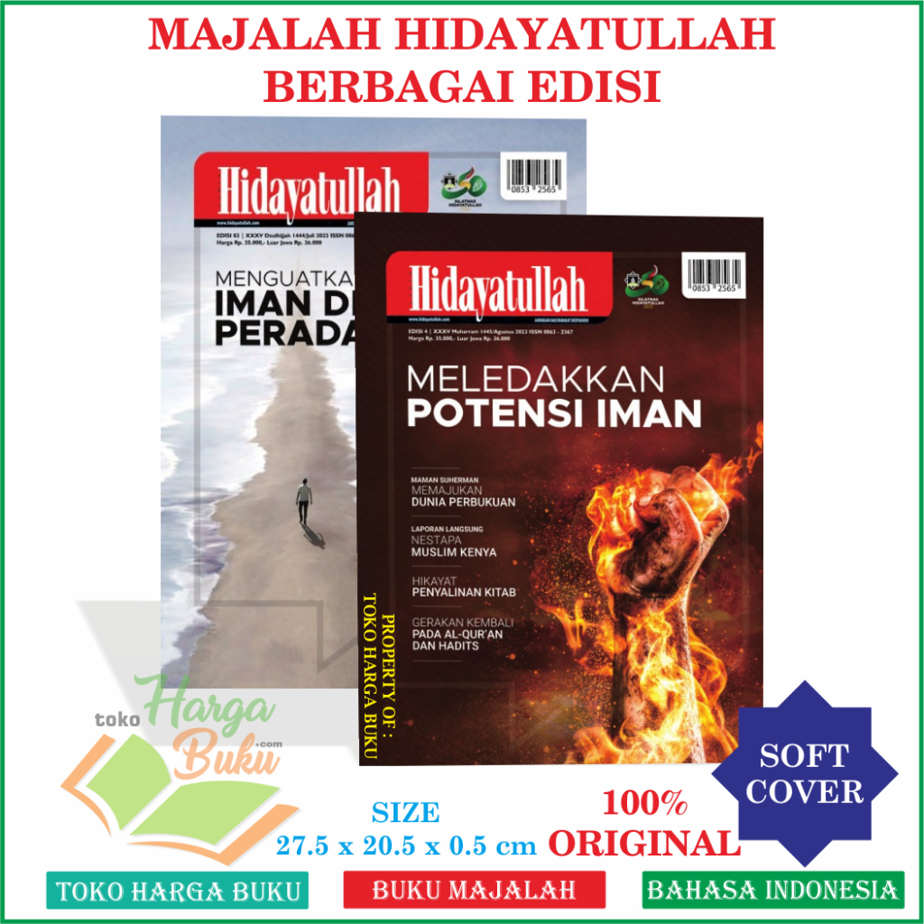 Foto Majalah Hidayatullah BERBAGAI EDISI Tahun 2024 ORIGINAL