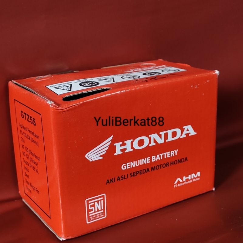 GENUINE BATTERY AKI ASLI HONDA GTZ 5S GTZ6V