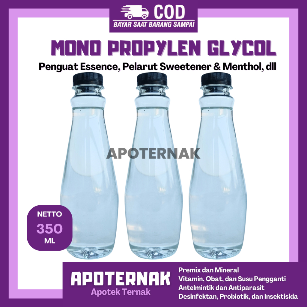 

PROPILEN GLIKOL GLYCOL 350ML - PG USP GRADE PREMIUM - FOOD GRADE