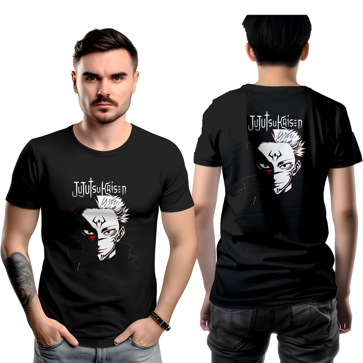 KAOS SABLON MURAH BAJU CUSTOM JUJUTSU KAISEN ART 2 KAOS DTF BISA PAKE FOTO SENDIRI YG LAGI VIRAl SED