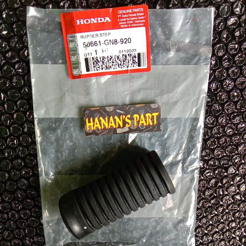 50661-GN8-920 KARET BARSTEP DEPAN GRAND SUPRA KHARISMA SUPRA X 125 ORIGINAL AHM