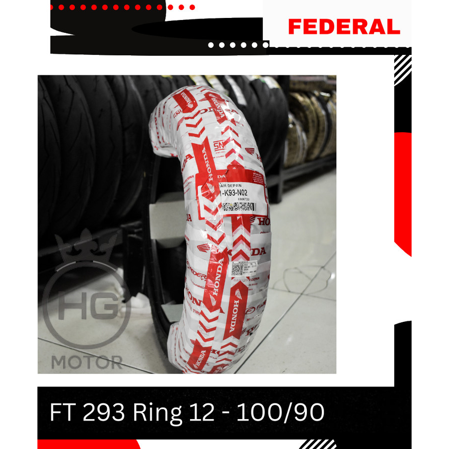 Ban Luar Depan Tubeless 44711-K93-N02 AHM Honda Federal 100/90-12
