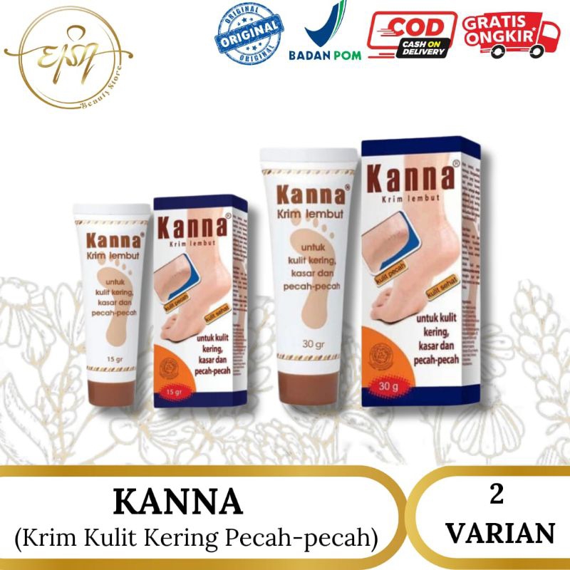 kanna soft cream / kanna cream kaki / kanna cream kaki pecah pecah