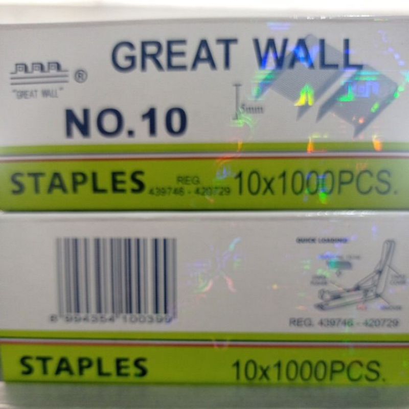 

isi staples 1 pak isi 10