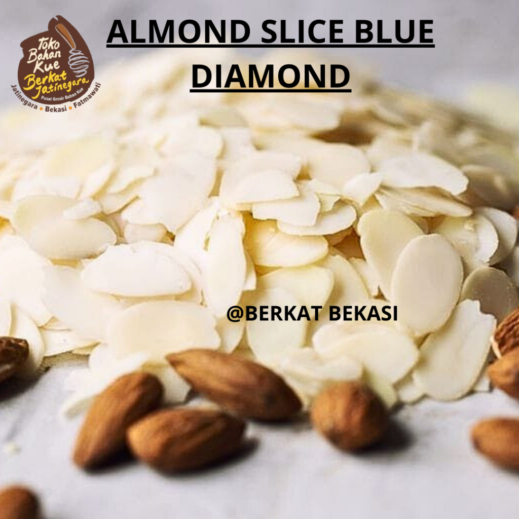 

ALMOND SLICE BLUE DIAMOND 11,34 / KACANG ALMOND SLICE / KACANG